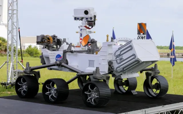 Mars rover replica