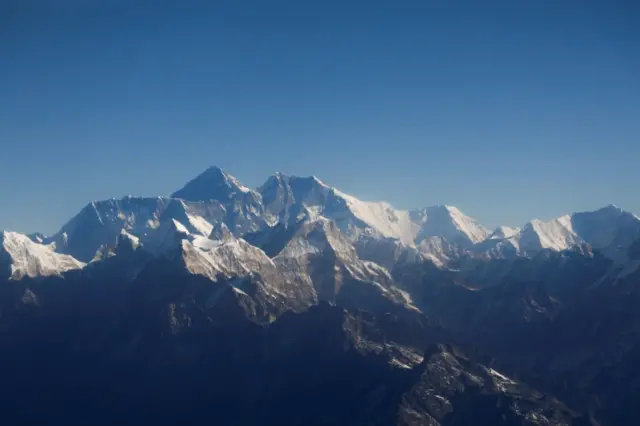 A view of Mount Everest