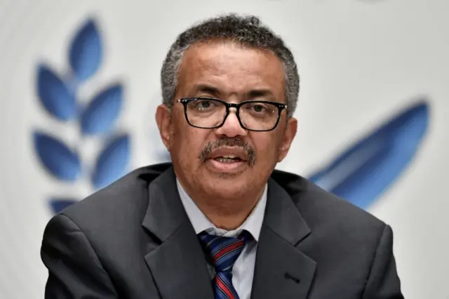 World Health Organization (WHO) Director-General Tedros Adhanom Ghebreyesus