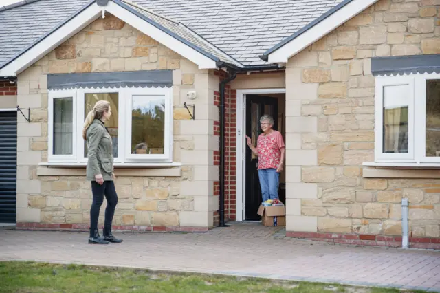 People meeting at home