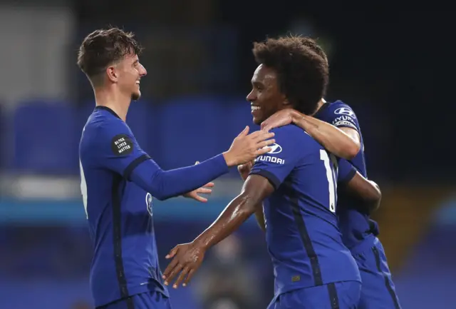 Willian celebrates goal