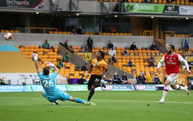 Adama Traore shoots and misses