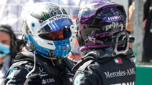 Bottas and Hamilton