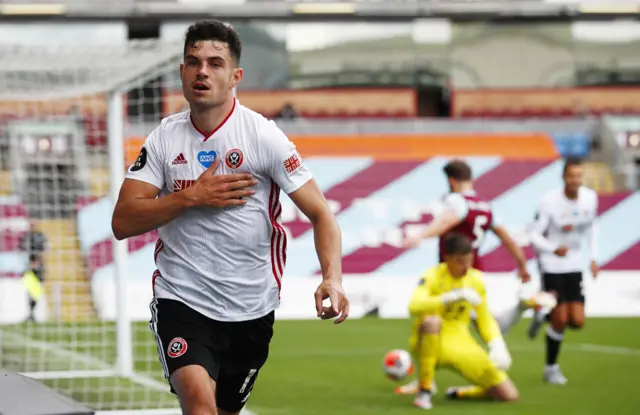 John Egan celebrates