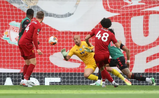 Curtis Jones scores for Liverpool