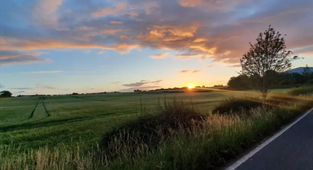 Sunrise in north Nottinghamshire