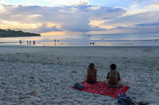 Image shows a beach in Bali