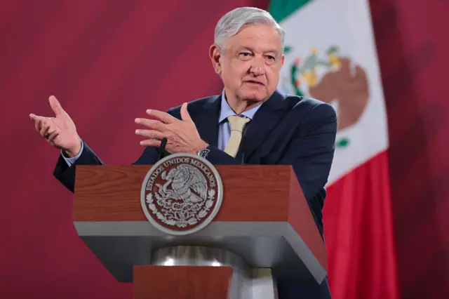 President of Mexico Andres Manuel Lopez Obrador