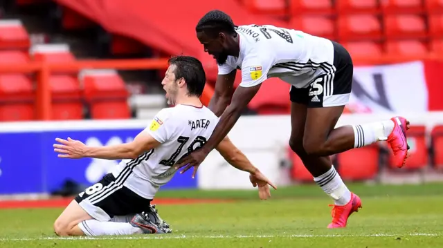 Fulham celebrate