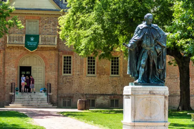 Image shows the College of William and Mary in Virginia