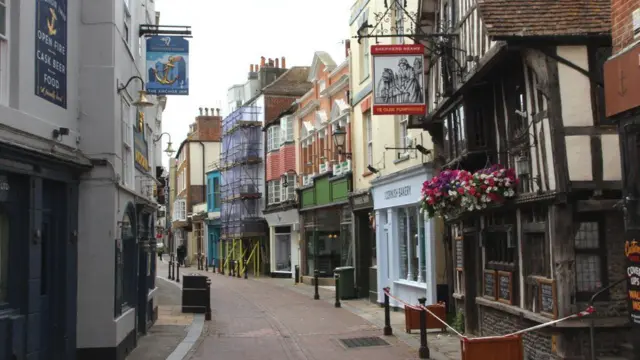 A view of Hastings Old Town