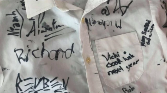 Signed school shirt
