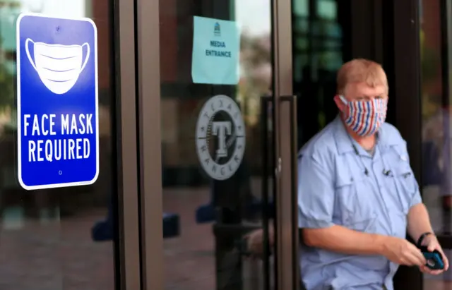 Masks are now required in public places in Texas