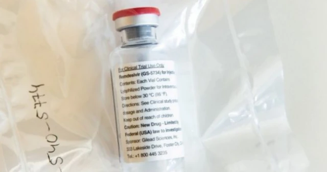 A vial of remdesivir