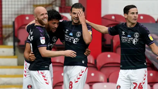 Charlton celebrate
