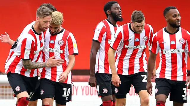 Brentford celebrate