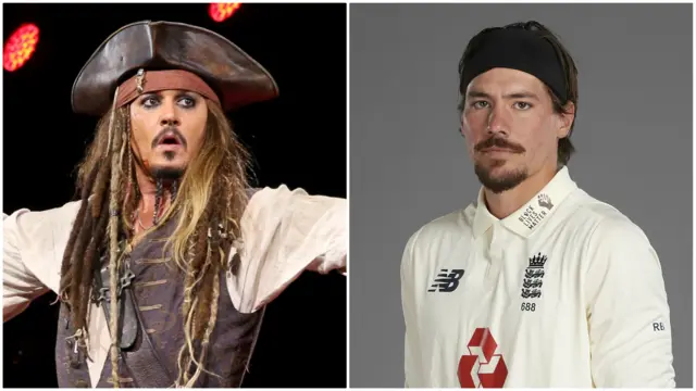 Johnny Depp and Rory Burns