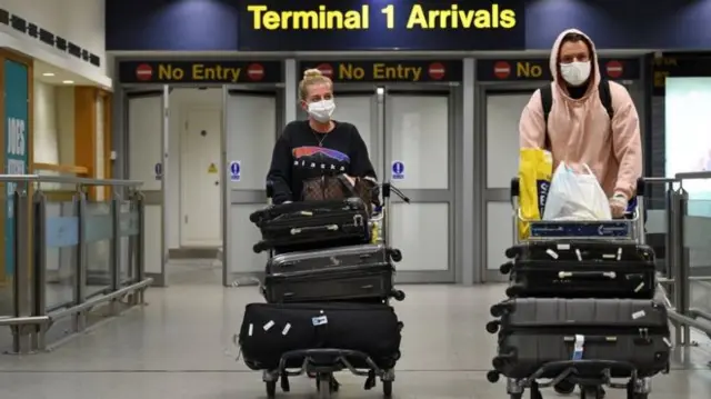 Passengers at airport