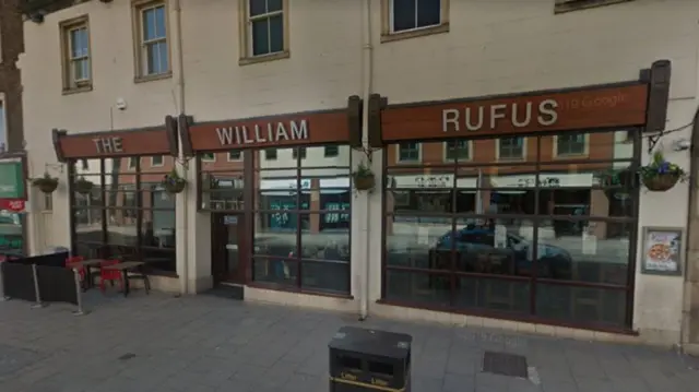 The outside of the William Rufus pub