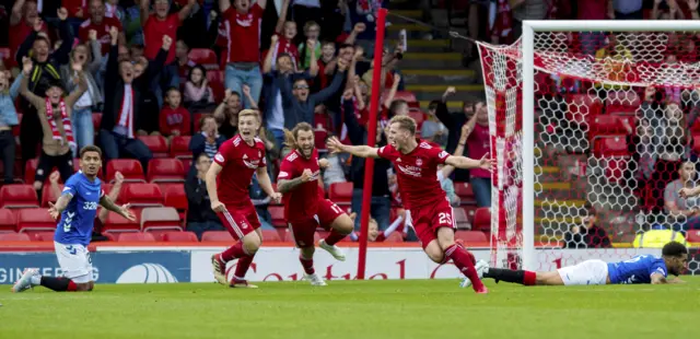 Anderson scored a last-minute equaliser against Rangers on the first day of the 2018-19 season