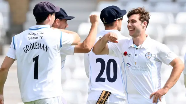 Derbyshire celebrate