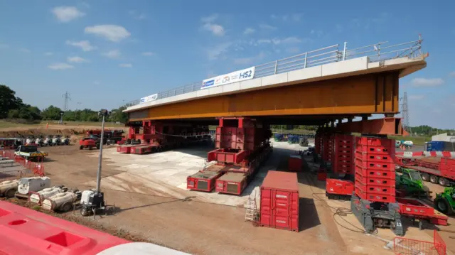 The bridge before being installed