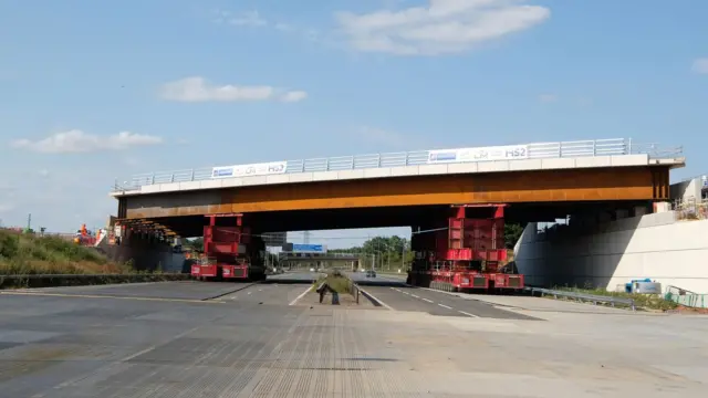 Bridge after being installed