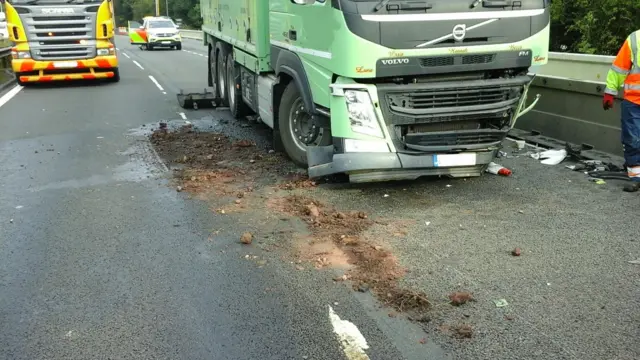 The lorry on the M6