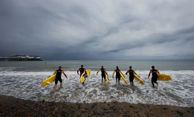 Lifeguards training in Cromer