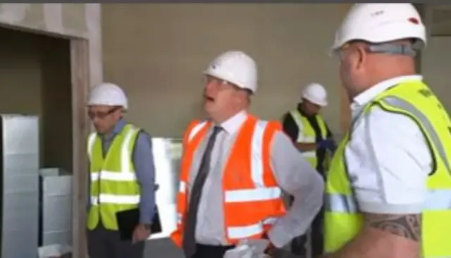 Boris Johnson inspects new hospital wards