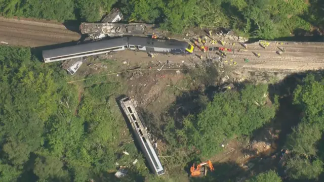 derailment scene