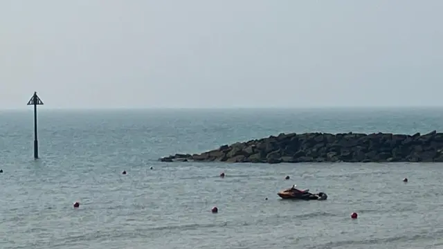 Jet-ski launching in Clacton