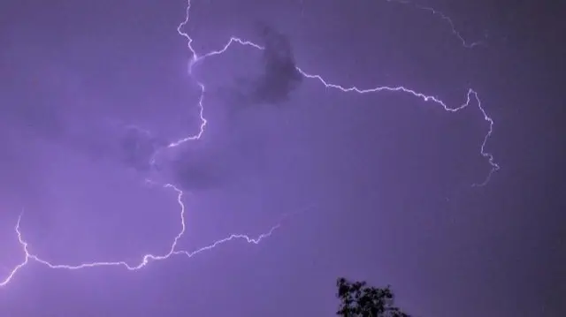 Lightning over Telford