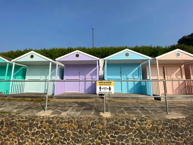 Clacton beach huts