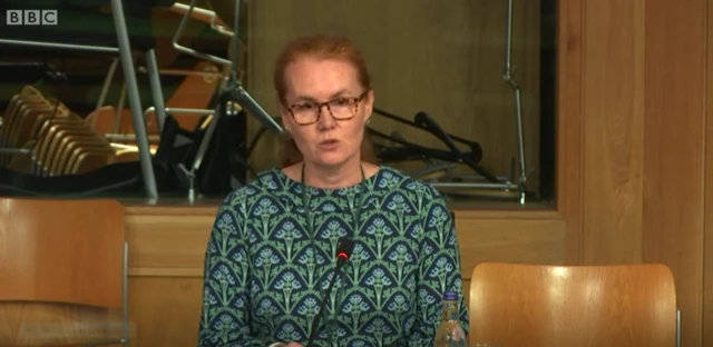 SQA chief executive Fiona Robertson gives evidence to MSPs