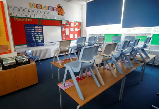 Empty classroom