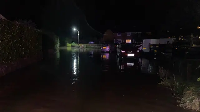 Flooding near Newport