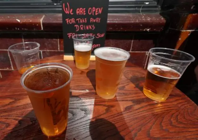 drinks on table in pub