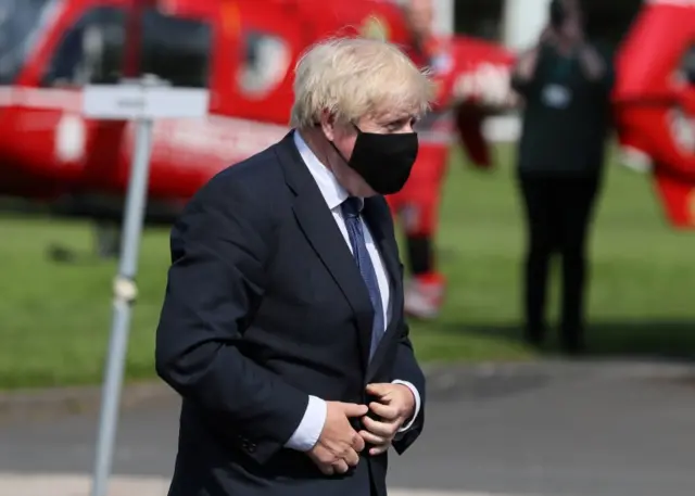 Boris Johnson in Belfast