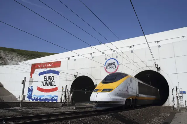 Channel Tunnel entrance in Calais