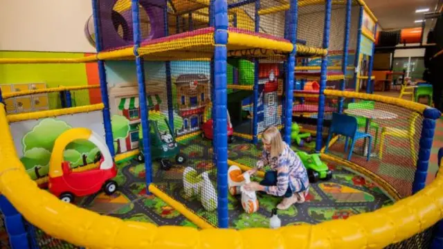 A soft play area