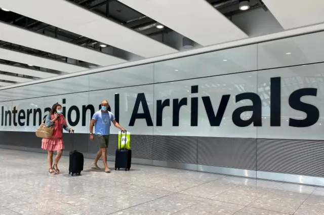 Arrivals at Heathrow Airport