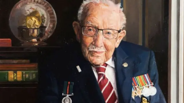 Capt Tom Moore portrait