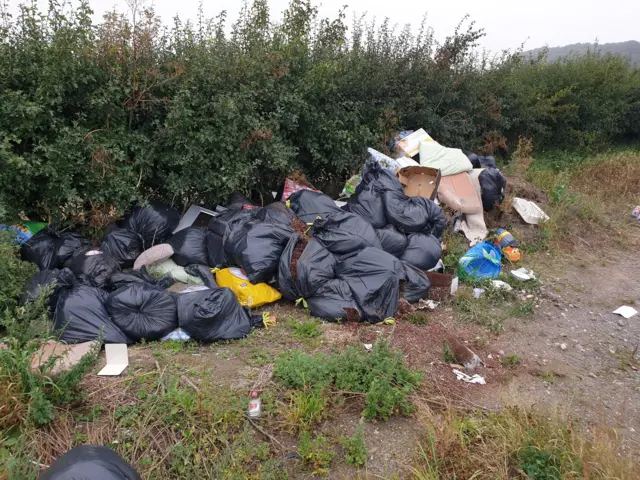 Peafield Lane flytipping