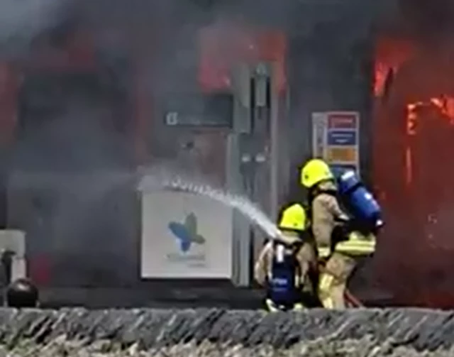 Richmond petrol station fire