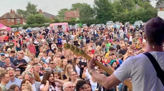 Crowds at Mothership Festival in York