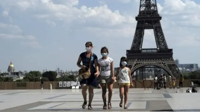 Tourists in Paris