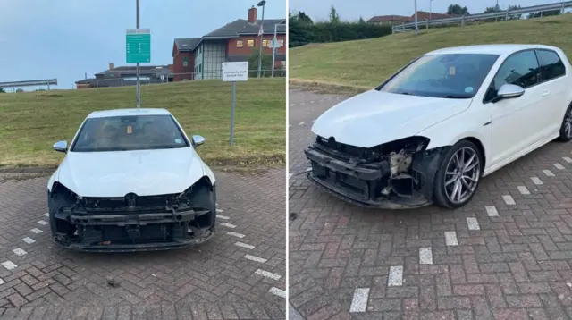 Car vandalised at Bassetlaw Hospital