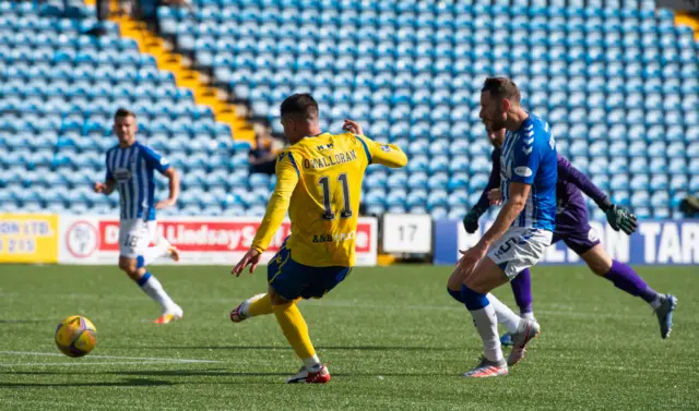 Michael O'Halloran scores St Johnstone's winner