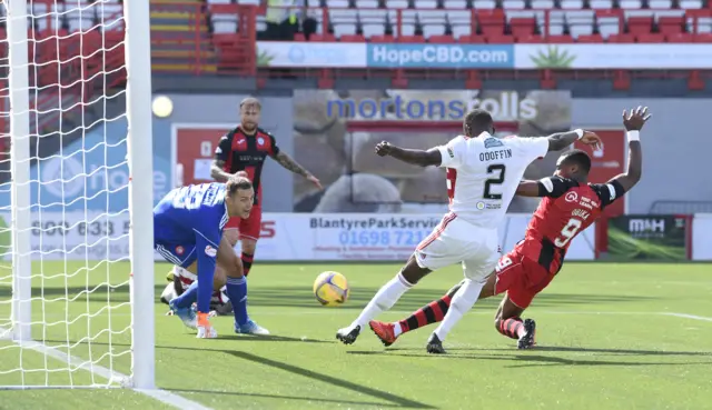 Jon Obika scores for St Mirren